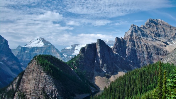 Mountains Rocks Trees Photo Wallpaper