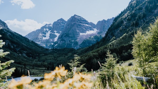 Mountains Rocks Trees Wallpaper