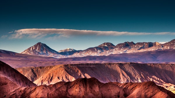 Mountains Sand Sky Layers Wallpaper