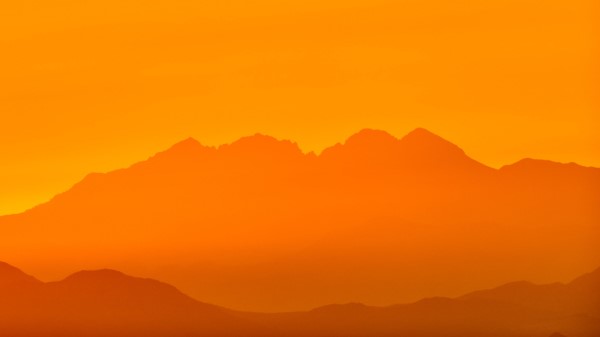 Mountains Silhouette Rocks Wallpaper