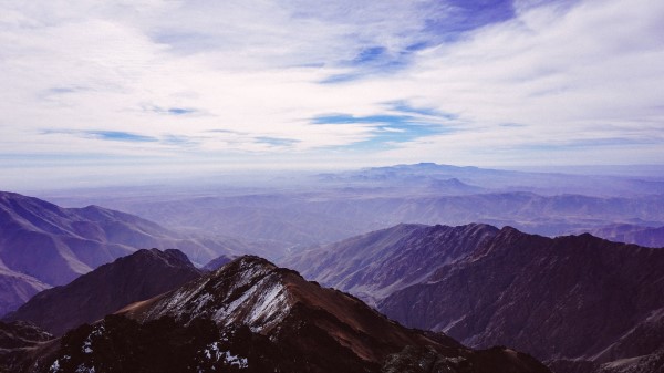 Mountains Sky Peaks Mountain Landscape Wallpaper