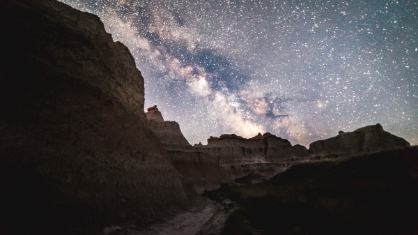 Mountains Starry Sky Stars Wallpaper