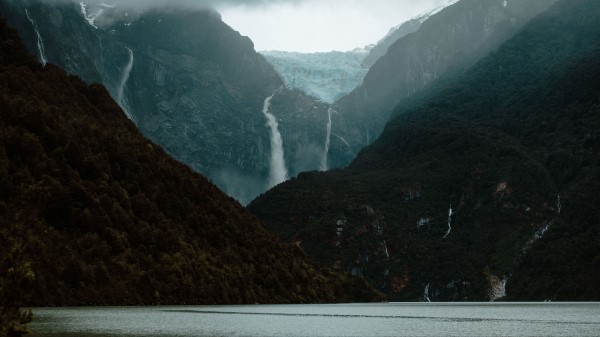 Mountains Streams Forest Wallpaper