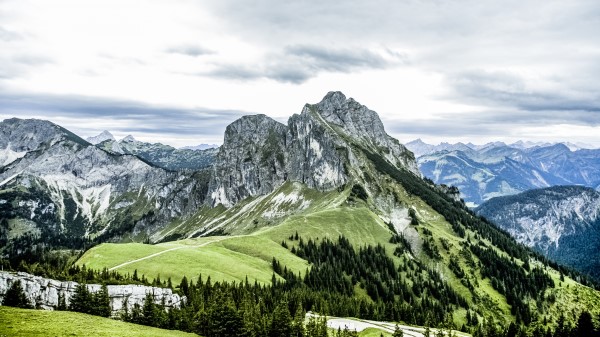 Mountains Summer Top View Tops Wallpaper