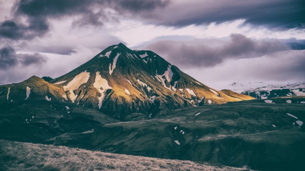Mountains Summit Clouds Wallpaper