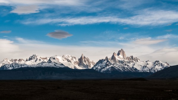 Mountains Tops Sky Landscape Wallpaper