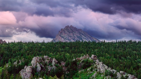 Mountains Trees Taganay Wallpaper