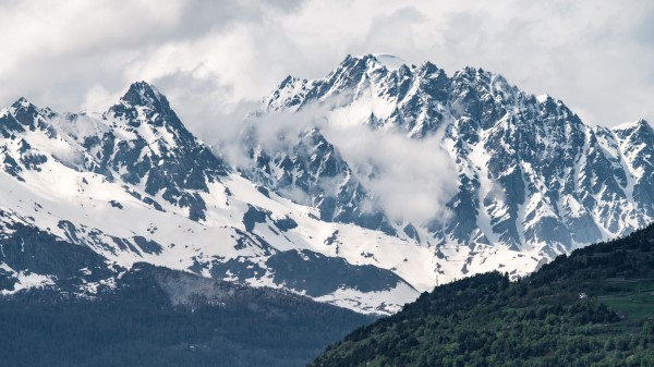 Mountains Valley Peaks Wallpaper