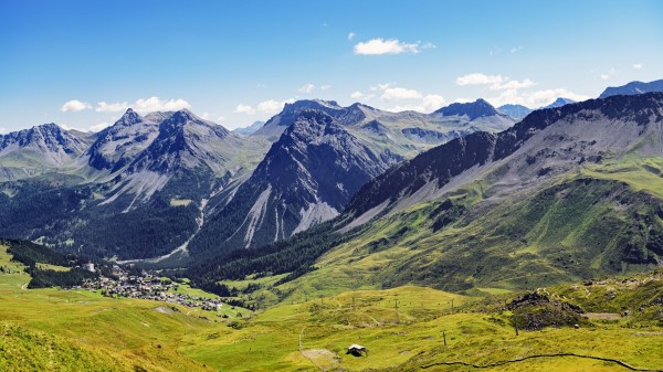 Mountains Valley Slope Wallpaper
