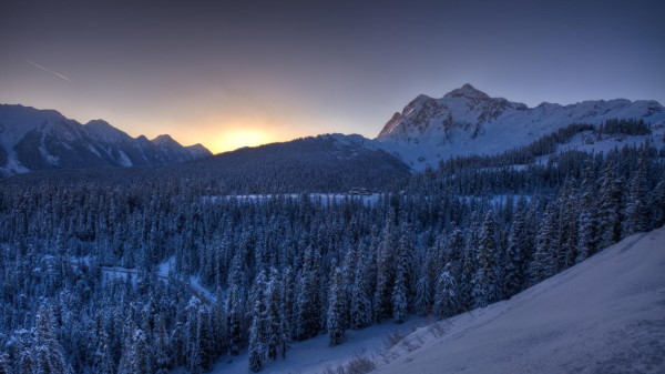 Mountains Winter Snow Wallpaper