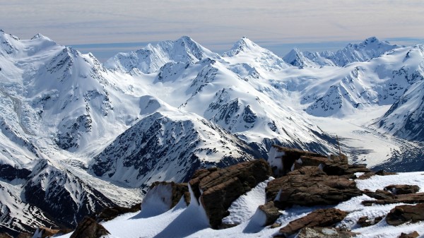 New Zealand Mountains Snow Summit wallpaper