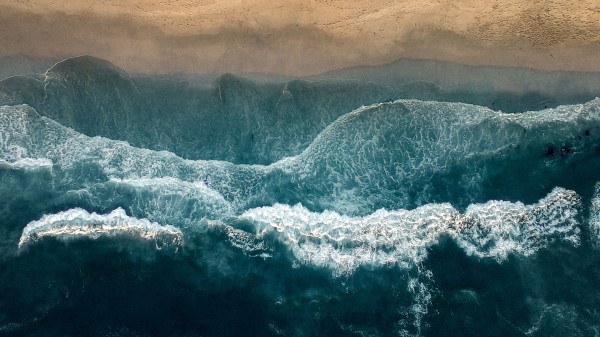 Ocean Aerial View Surf Wallpaper