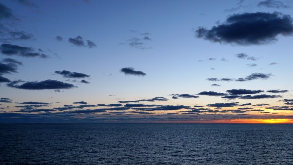 Ocean Atlantic Horizon Sunset Wallpaper