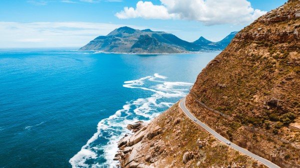 Ocean Mountain Road Wallpaper