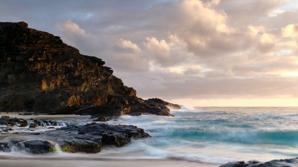 Ocean Surf Rocks Image Wallpaper