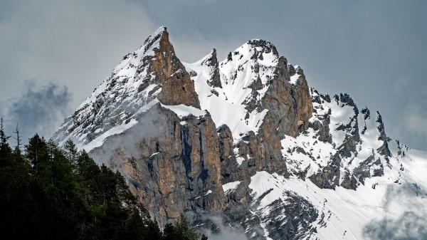 Peak Mountains Gorge Wallpaper