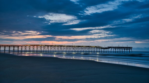 Pier Coast Sand Image Wallpaper