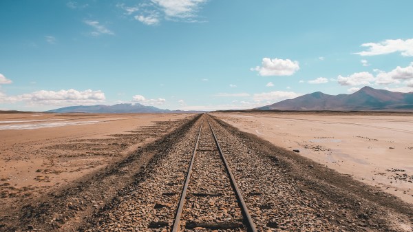 Railway Skyline Sky Wallpaper