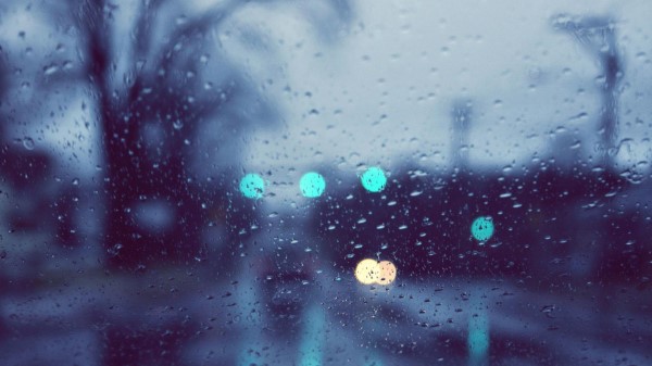 Rain Glare Glass Drops Wallpaper