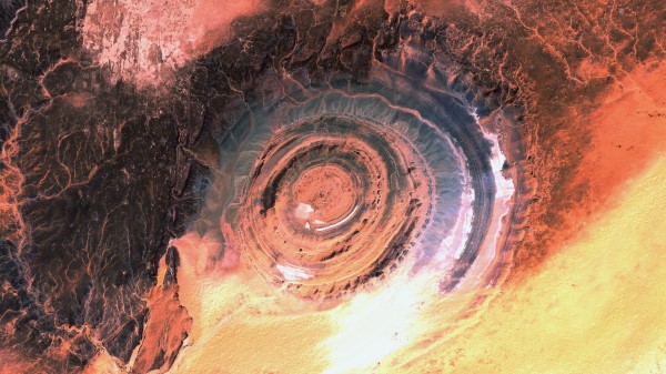 Relief Sand Aerial View Wallpaper