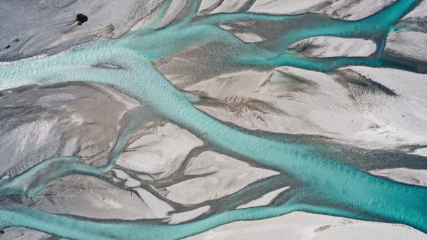 River Aerial View Branched Wallpaper