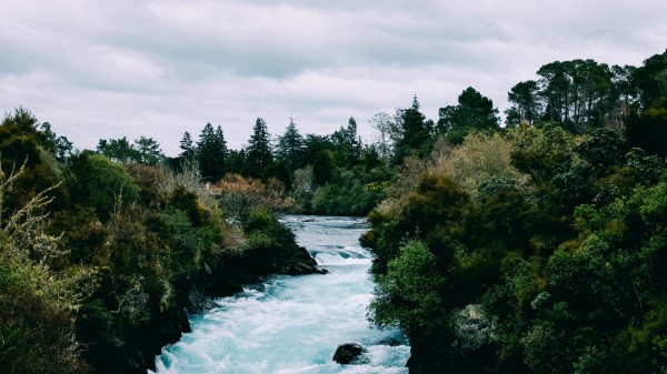 River Current Waves Wallpaper