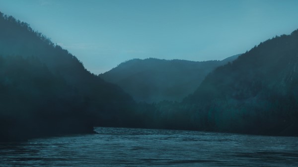 River Fog Twilight Wallpaper
