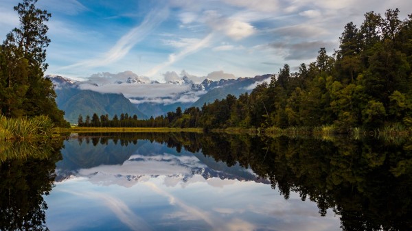 River Mountains Forest G Wallpaper