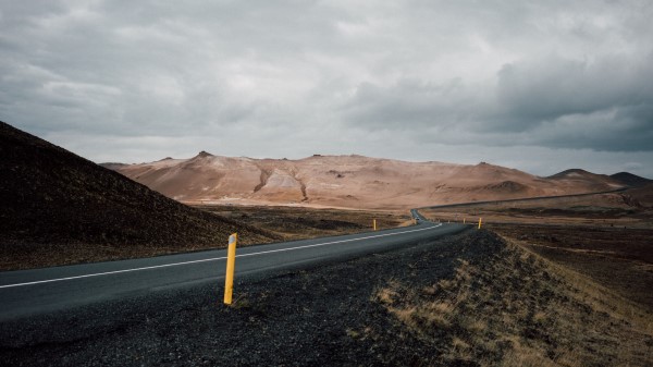 Road Asphalt Mountains Marking Wallpaper