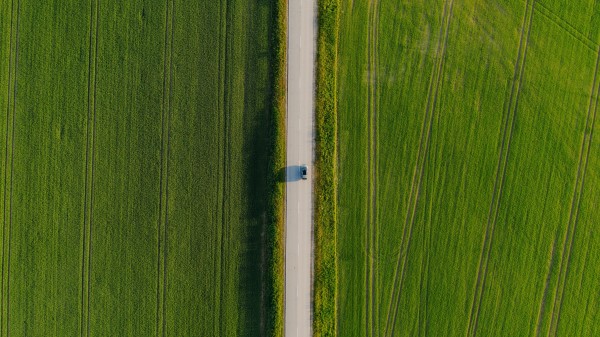 Road Car Aerial View Image Wallpaper