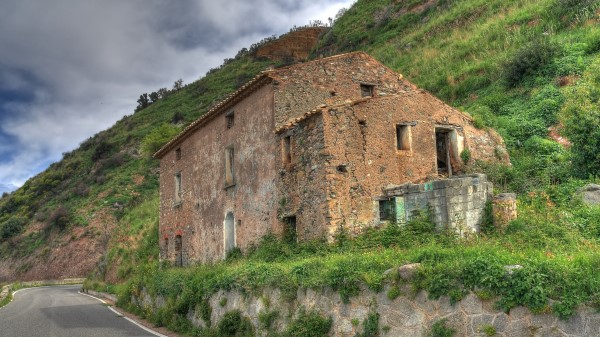 Road Destroyed Building Landscape Hdr Wallpaper