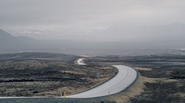 Road Fog Mountains Wallpaper