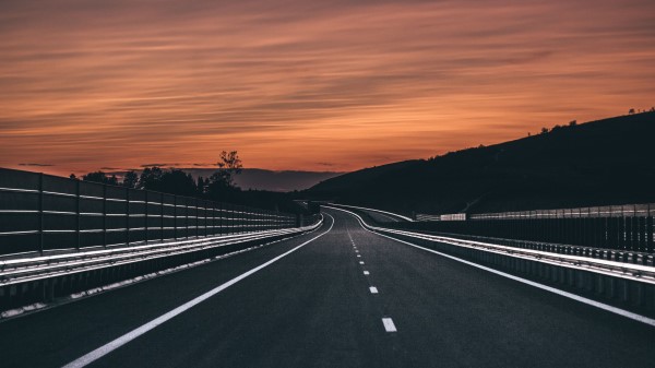 Road Marking Asphalt Wallpaper
