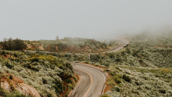 Road Marking Winding Wallpaper