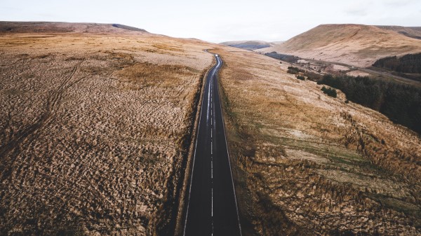 Road Markings Top View Wallpaper