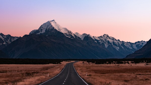 Road Mountains Peaks Wallpaper