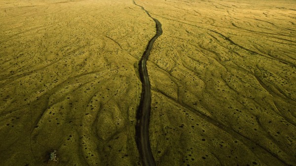 Road Relief Aerial View Wallpaper
