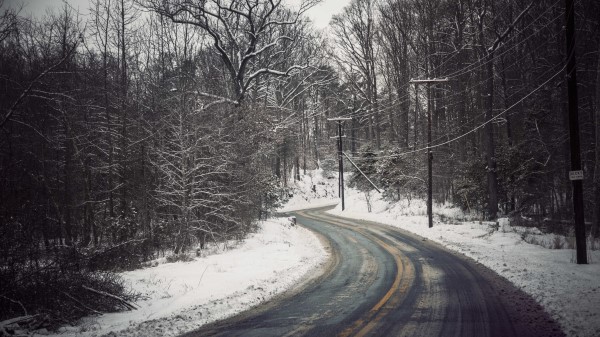 Road Rotate Snow wallpaper