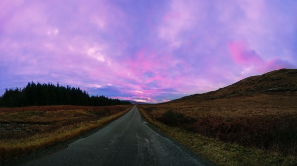 Road Sky Grass Wallpaper