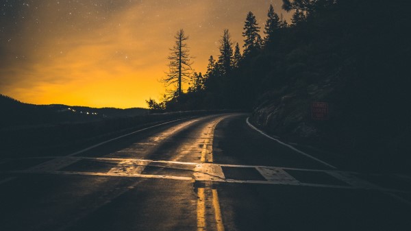 Road Slope Turn Wallpaper