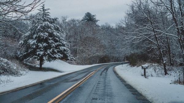 Road Turn Asphalt Wallpaper