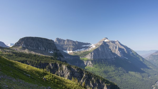 Rock Slope Trees Wallpaper