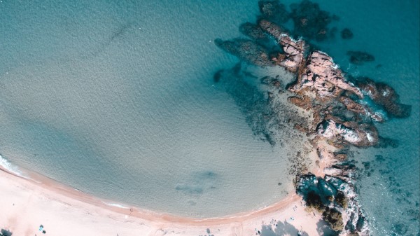 Rocks Beach Sand Wallpaper