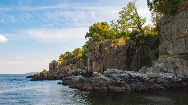 Rocks Coast Sea H Wallpaper