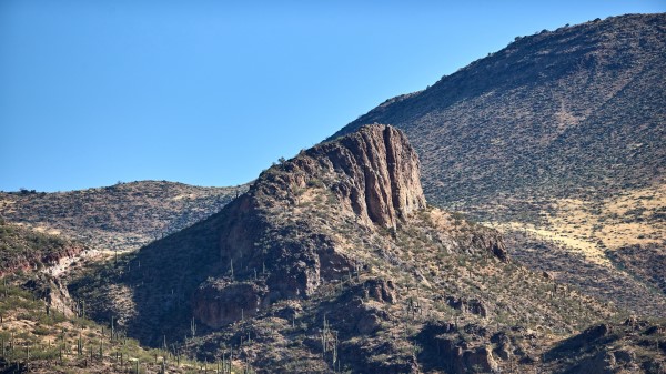 Rocks Mountains Cactus Wallpaper
