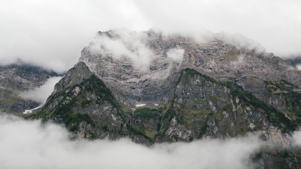 Rocks Mountains Mist Pinnacles Wallpaper