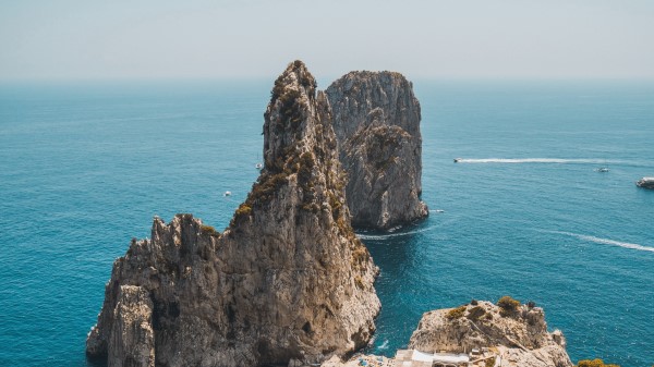 Rocks Ocean Sea Wallpaper
