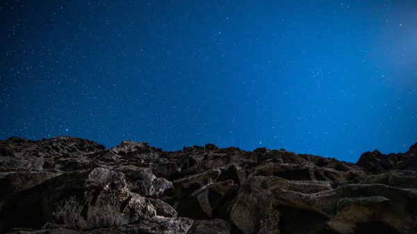 Rocks Starry Sky Stars Image Wallpaper