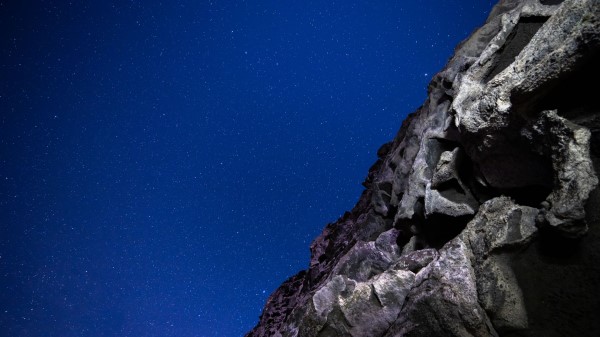 Rocks Stones Starry Sky Wallpaper