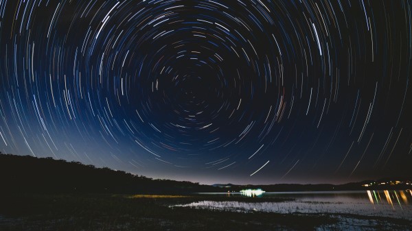 Rotation Starry Sky Night Glitter Wallpaper